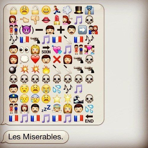 Photo Flash: LES MISERABLES Told Through Emoticons!  Image