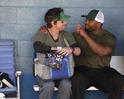 Zachary Knighton, Lance Briggs Photo