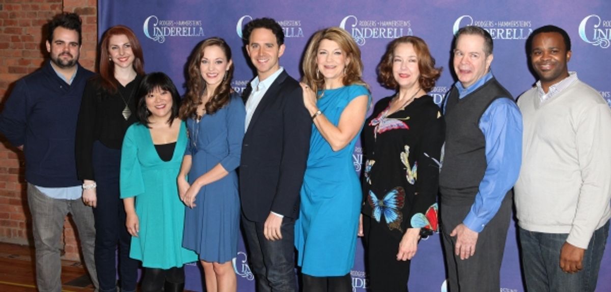 Greg Hildreth, Marla Mindelle, Ann Harada, Laura Osnes, Santino Fontana, Victoria Clark, Harriet Harris, Peter Bartlett & Phumzile Sojola at 