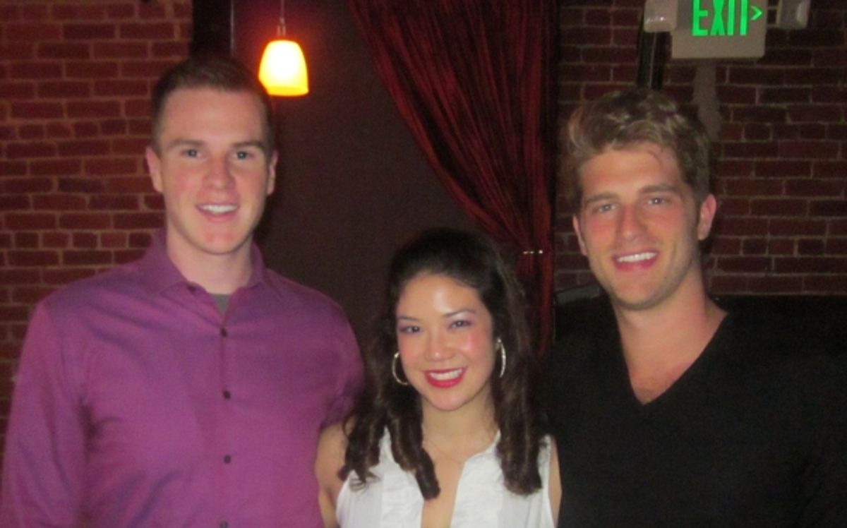 left to right: Ben Gibson, Katy Tang, Jonah Platt
 at 