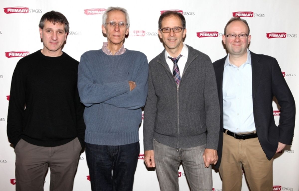Elliot Fox, David Ives, John Rando and Andrew Leynse at 
