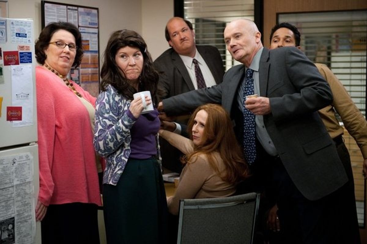 Phyllis Smith, Kate Flannery, Brian Baumgartner , Catherine Tate, Creed Bratton, Oscar Nunez  at 