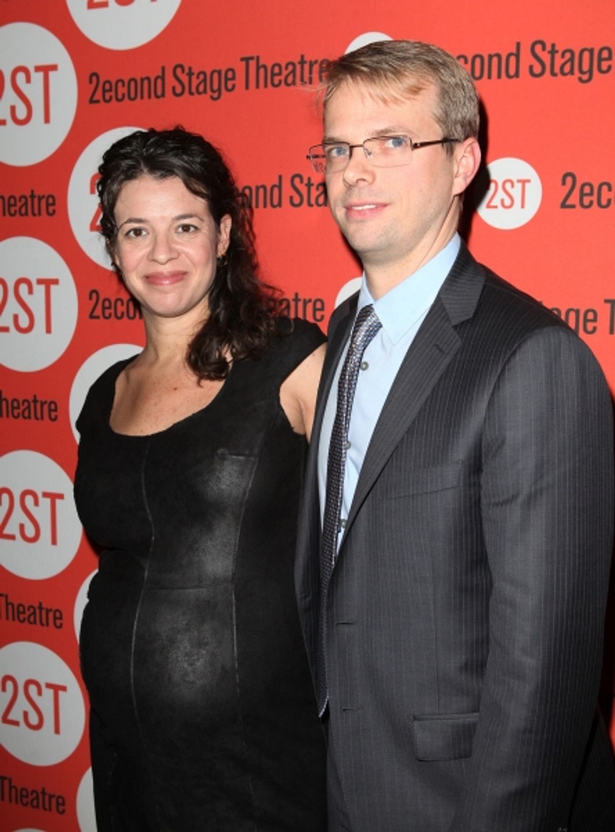 Playwright Quiara Alegria Hudes & husband Ray Beauchamp at 