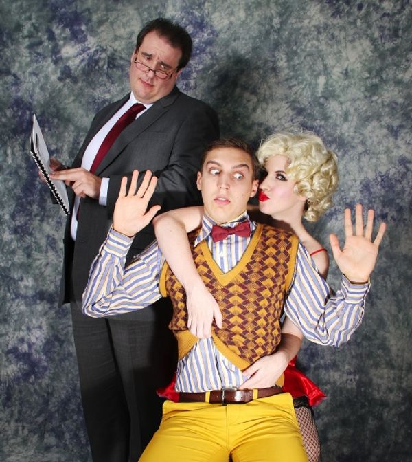 Garrick Dietze (Lecturer), Emily Jabas (Sally), Kurt Bender (Jimmy) Photo