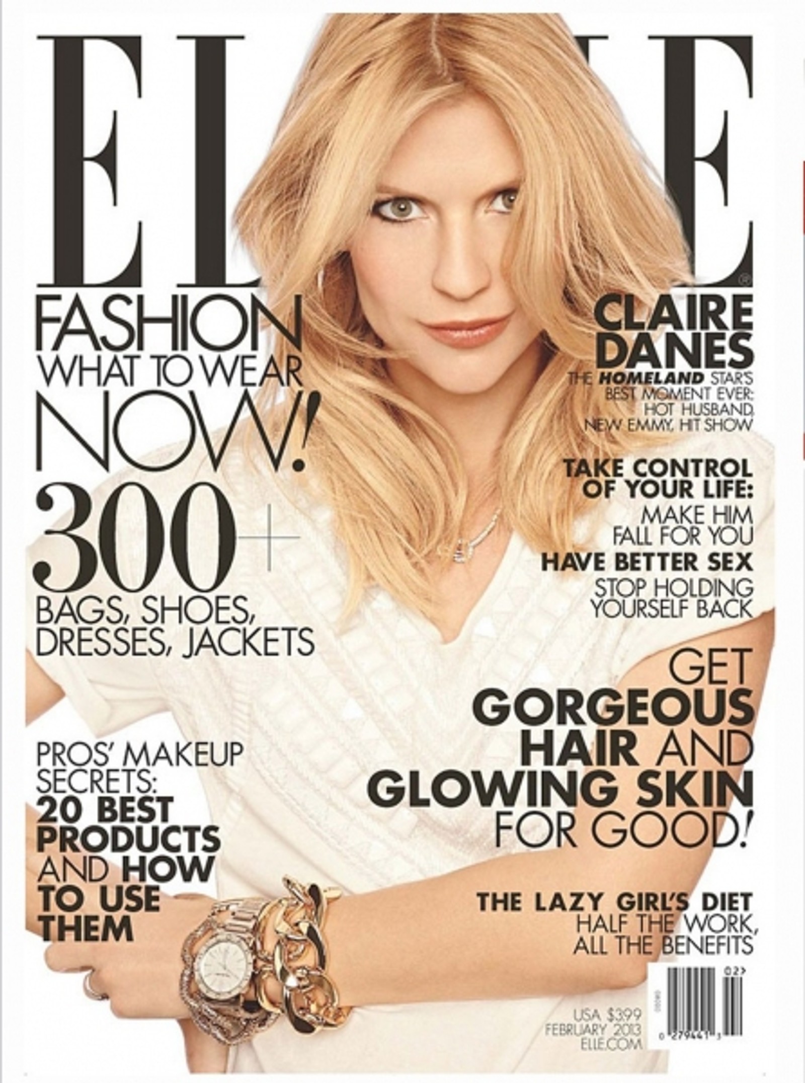 Photo Coverage: Claire Danes ELLE'S February Cover Shoot; Magazine Hits Stands Today — photo 1 of 4