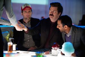 Adam Scott, Nick Offerman, Aziz Ansari  Photo