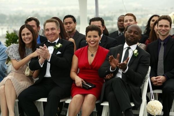 DIANE FARR, BRIAN BENBEN, JUSTINA MACHADO, TAYE DIGGS Photo