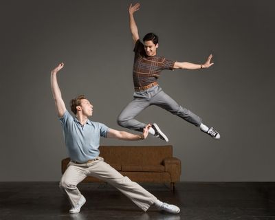 Childhood friends Jamie (Leo Ash Evens) and  Alejandro (Michael Rosen) have a dance-o Photo