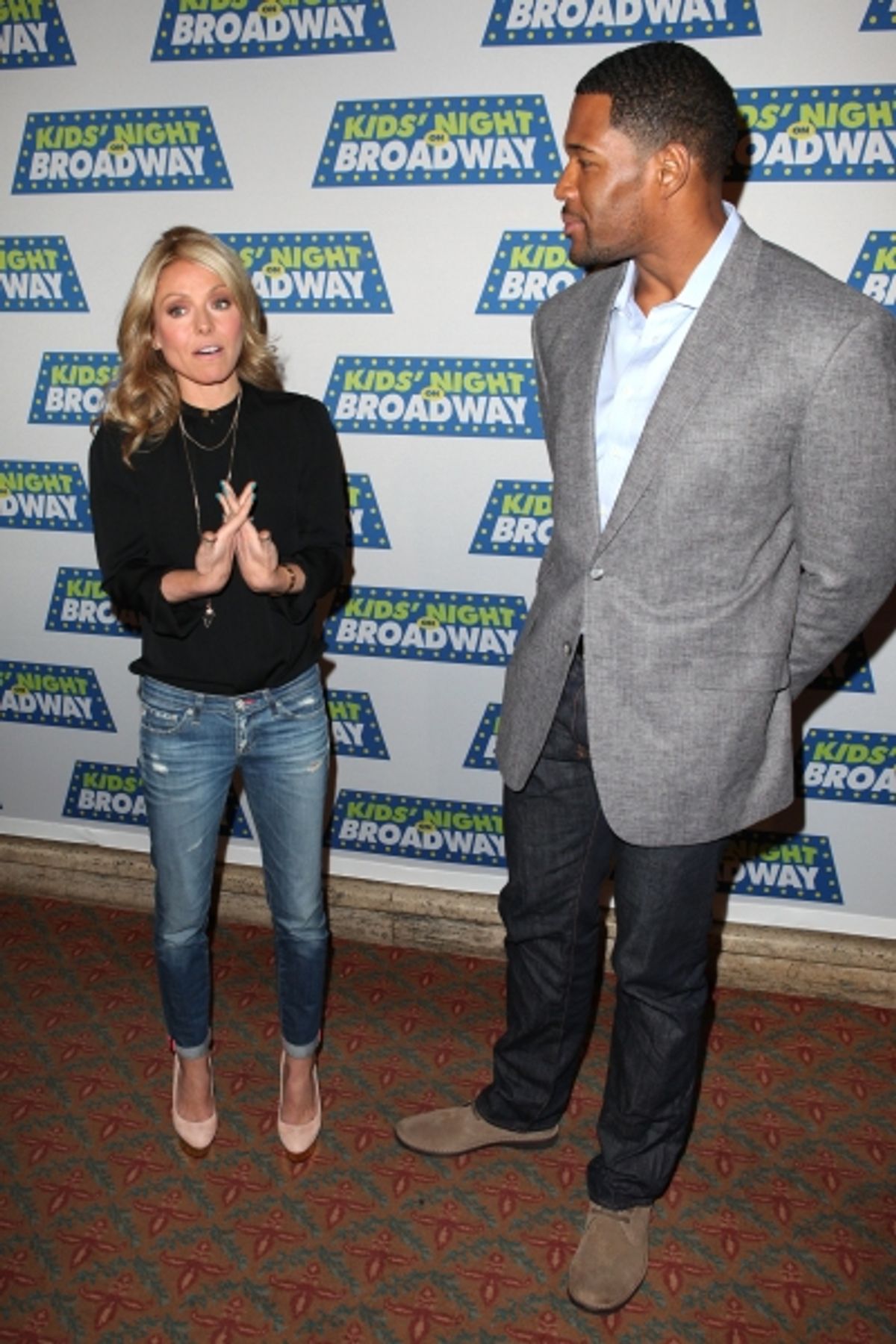 Kelly Ripa & Michael Strahan
 at 