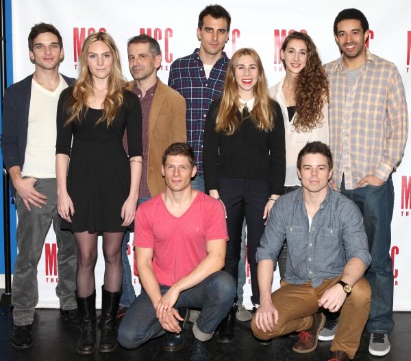 Evan Jonigkeit, Aleque Reid, Director David Cromer, Matt Lauria, Playwright Paul Down Photo