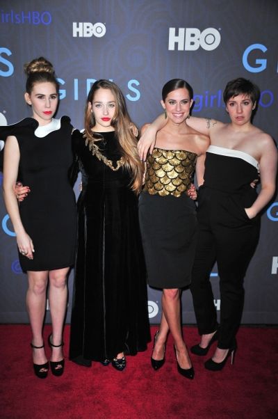 Zosia Mamet, Lena Dunham, Jemima Kirke, Allison Williams at 'Girls' Season 2 premiere Photo