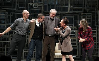John Schiappa, Playwright Sharr White, Daniel Stern, Laurie Metcalf & Zoe Perry
 Photo