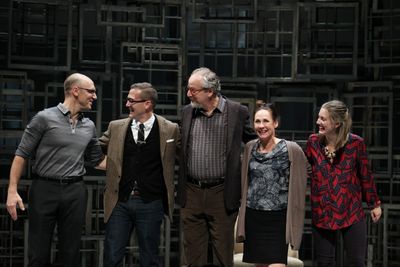 John Schiappa, Playwright Sharr White, Daniel Stern, Laurie Metcalf & Zoe Perry
 Photo