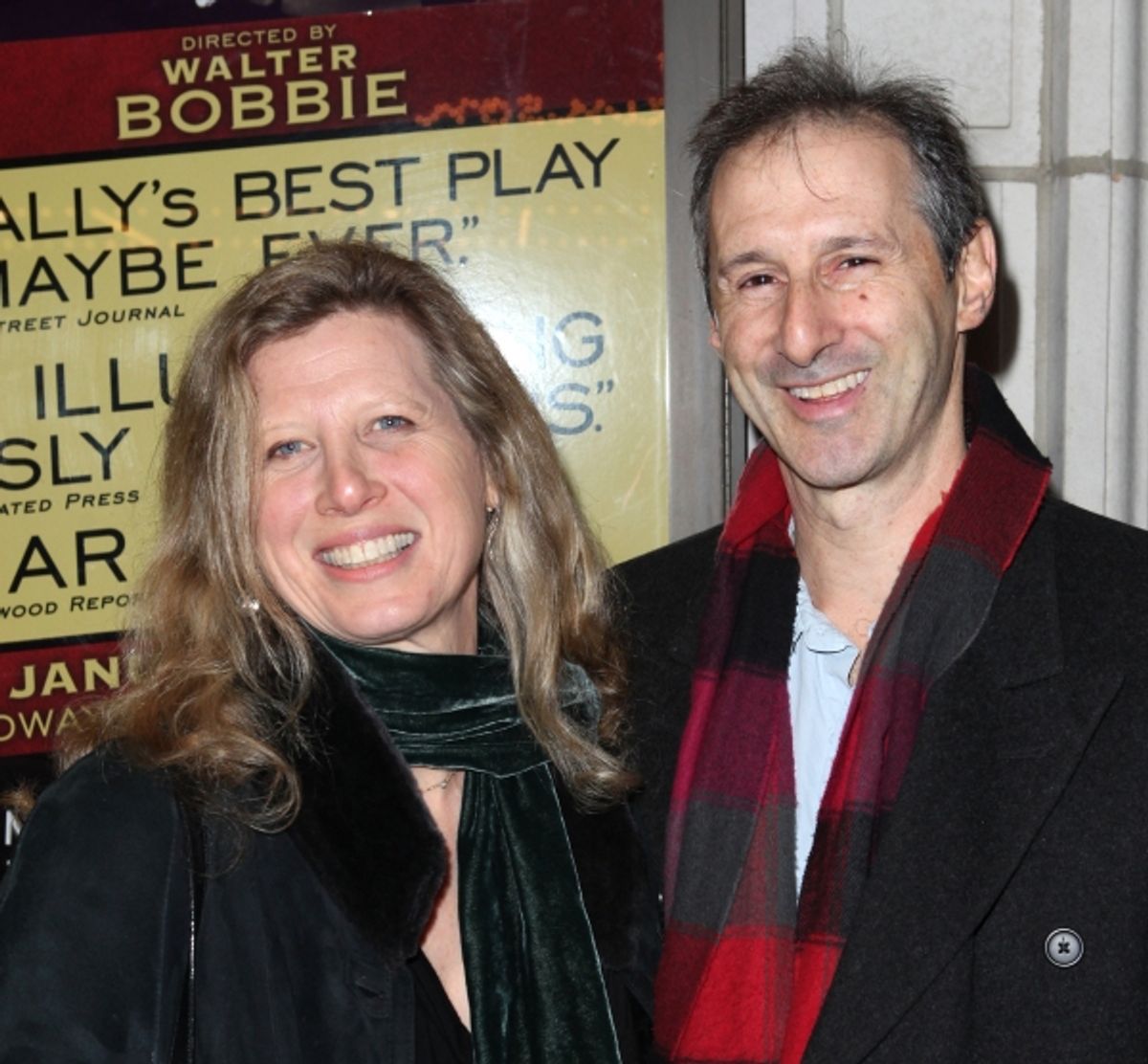 Rich Topal & guest at THE OTHER PLACE Opening Night Theatre Arrivals!
