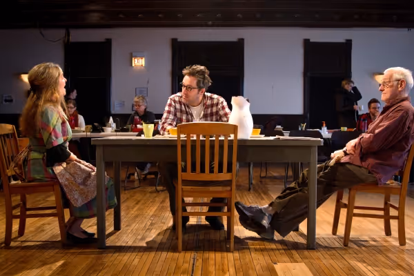 ) Ensemble members Moira Harris, Ian Barford and John Mahoney  Photo