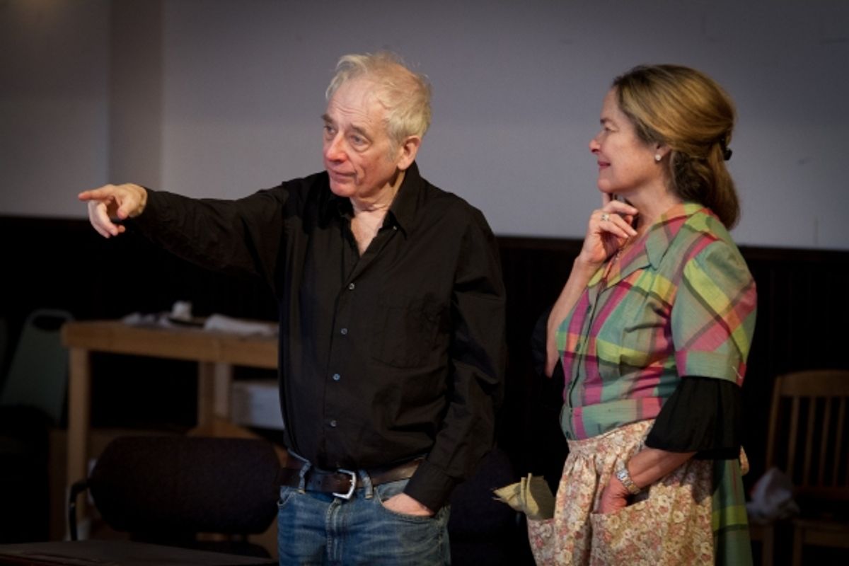Ensemble members Austin Pendleton (Director) and Moira Harris  at 