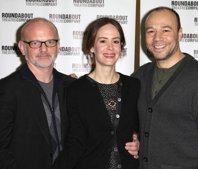 Director Michael Wilson, Sarah Paulson & Danny Burstein Photo