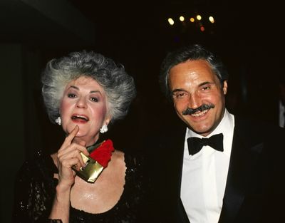 Bea Arthur and Hal Linden attending a benefit party in New York City in 1981.   Photo