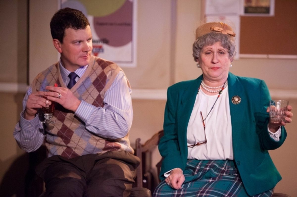 Chris Bleau as Jeffrey and Deborah Curtis as Mrs. Mannerly at 