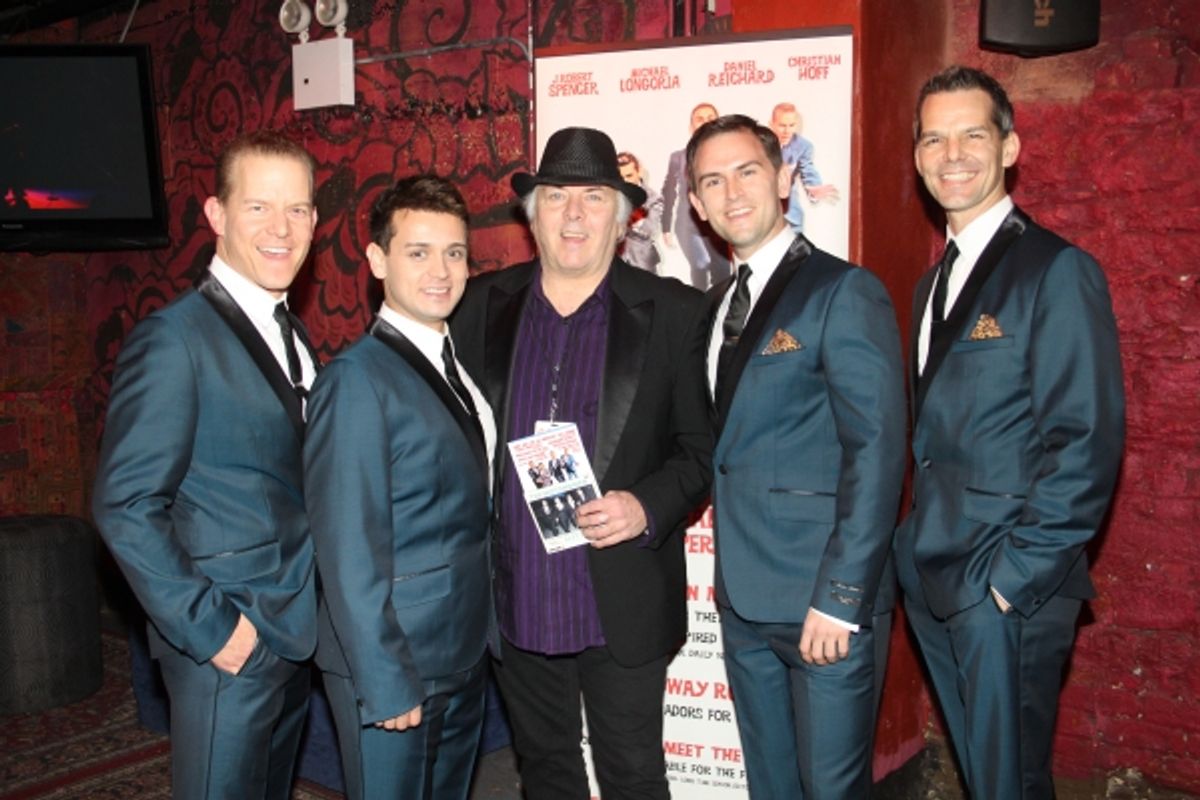 Christian Hoff, Michael Longoria, Gene Cornish (The Rascals), Daniel Reichard and J. Robert Spencer
 at 