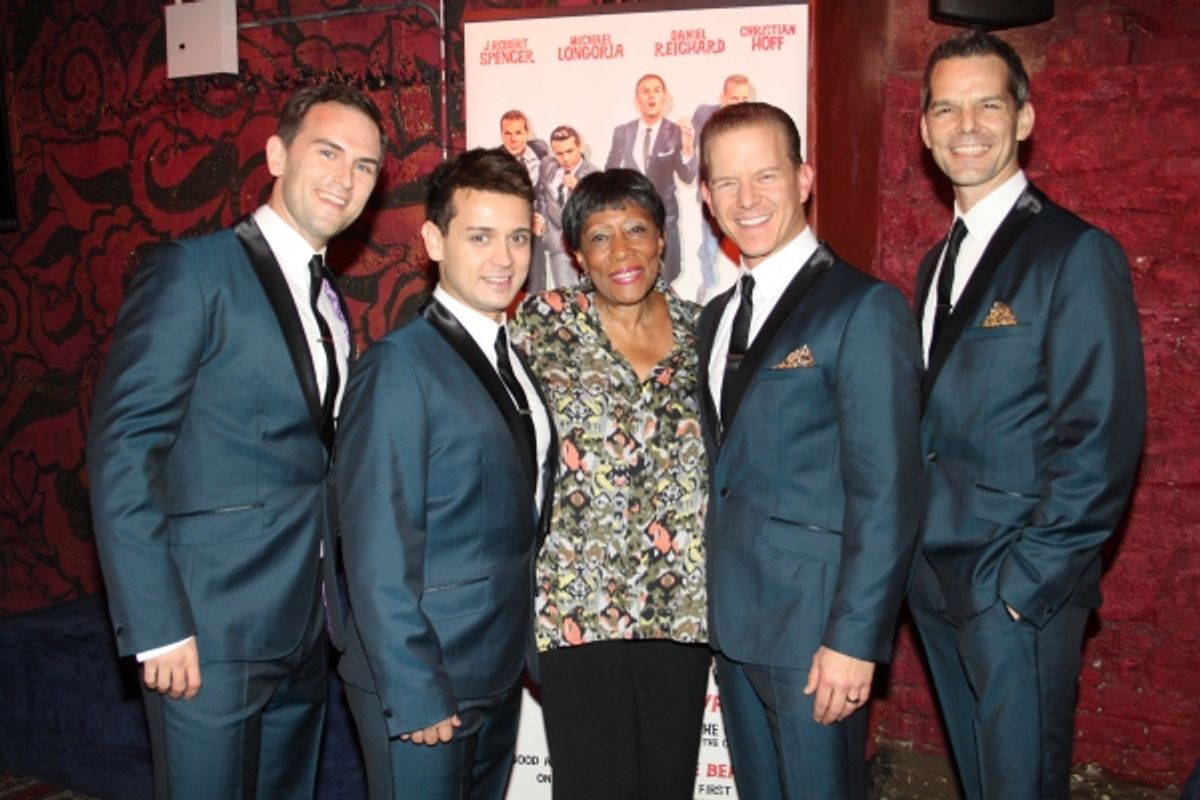 Daniel Reichard, Michael Longoria, Judy Craig Mann (The Chiffons), Christian Hoff and J. Robert Spencer
 at 