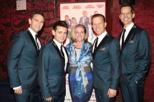 Daniel Reichard, Michael Longoria, Dr. Lori Mosca, Christian Hoff and J. Robert Spenc Photo