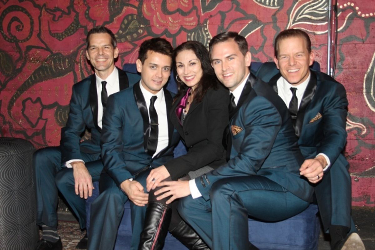 J. Robert Spencer, Michael Longoria, Valerie Smaldone, Daniel Reichard and Christian Hoff
 at 