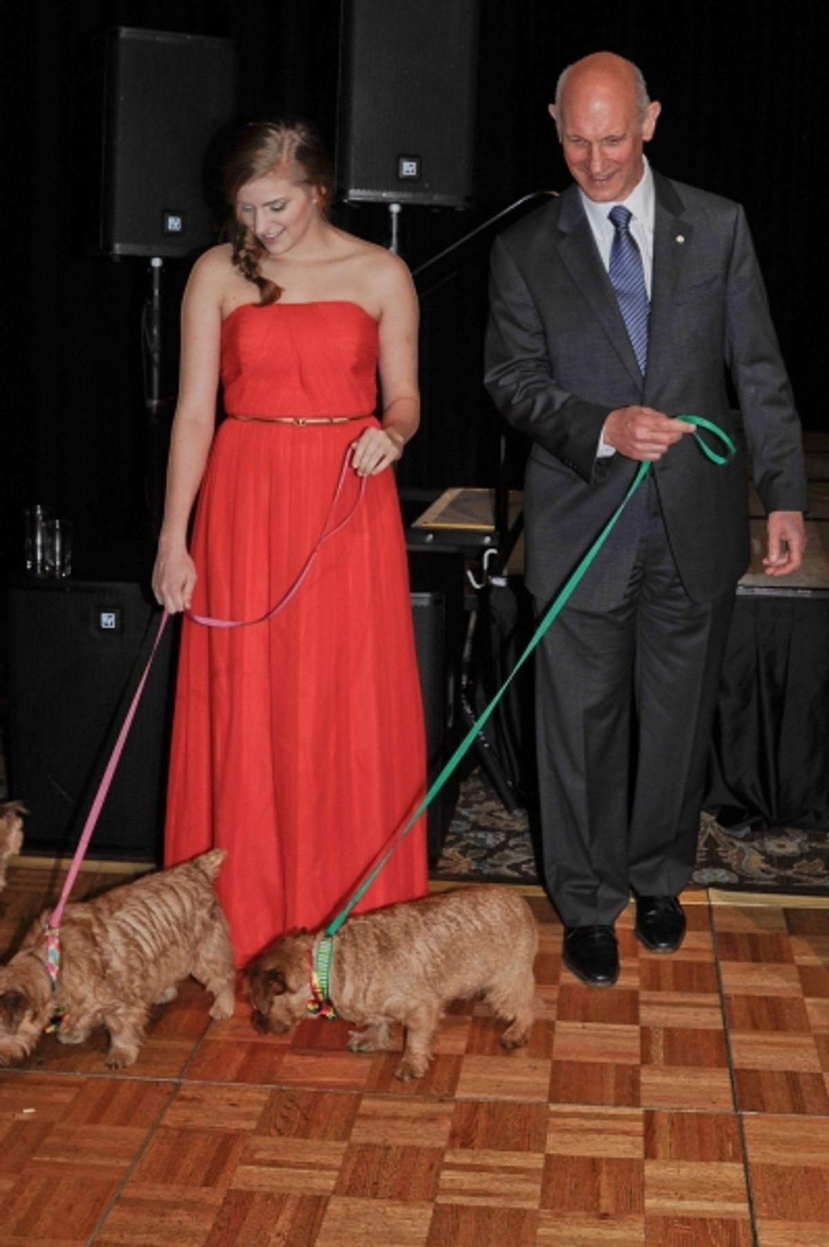 Danielle Wade and David Mirvish with the Totos
 at 