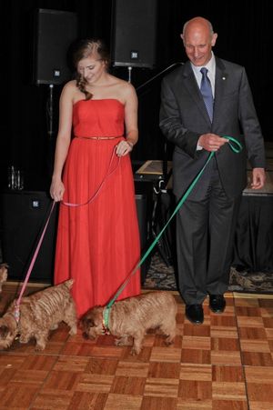 Danielle Wade and David Mirvish with the Totos
 Photo