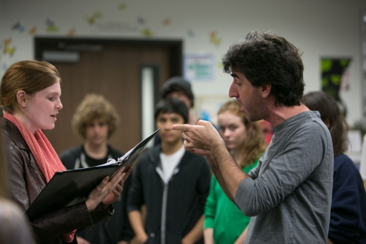 Photos: Tony Winner Jason Robert Brown & OCSA Rehearsing for PERFORMING W/ PROS Concert, 2/1-2  Image