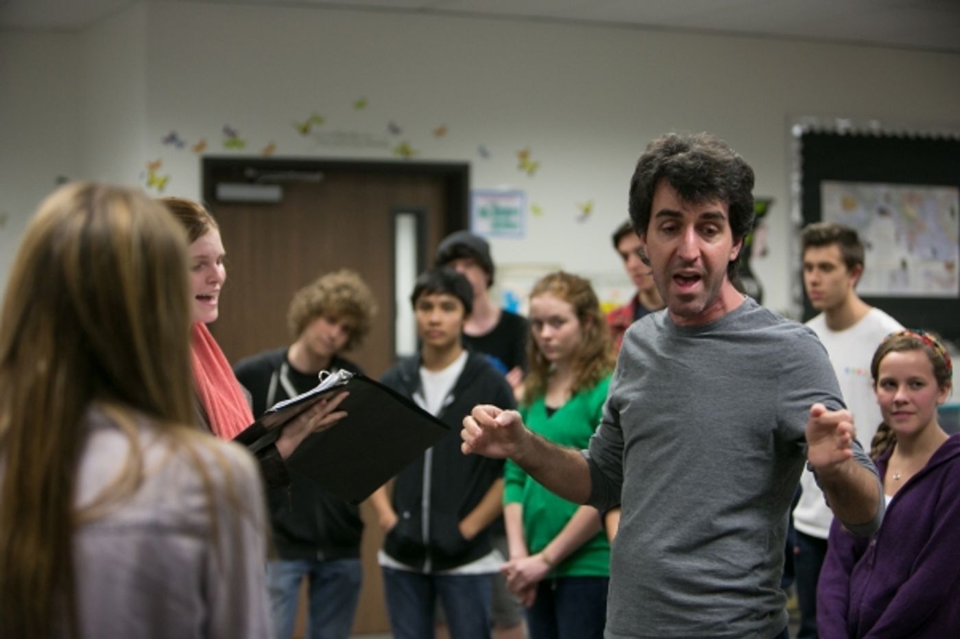 Photos: Tony Winner Jason Robert Brown & OCSA Rehearsing for PERFORMING W/ PROS Concert, 2/1-2  Image