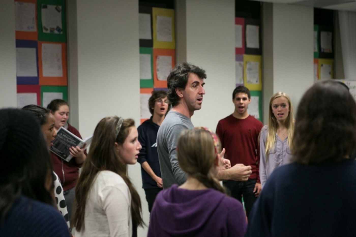 Photos: Tony Winner Jason Robert Brown & OCSA Rehearsing for PERFORMING W/ PROS Concert, 2/1-2  Image