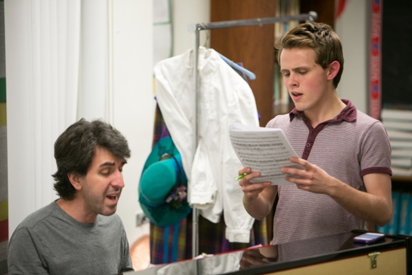 Photos: Tony Winner Jason Robert Brown & OCSA Rehearsing for PERFORMING W/ PROS Concert, 2/1-2  Image