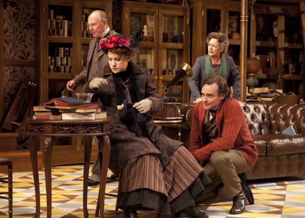 Charlotte Parry as Eliza Doolittle and Robert Sean Leonard as Henry Higgins with Paxt Photo