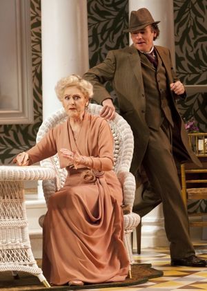 Kandis Chappell as Mrs. Higgins and Robert Sean Leonard as Henry Higgins Photo