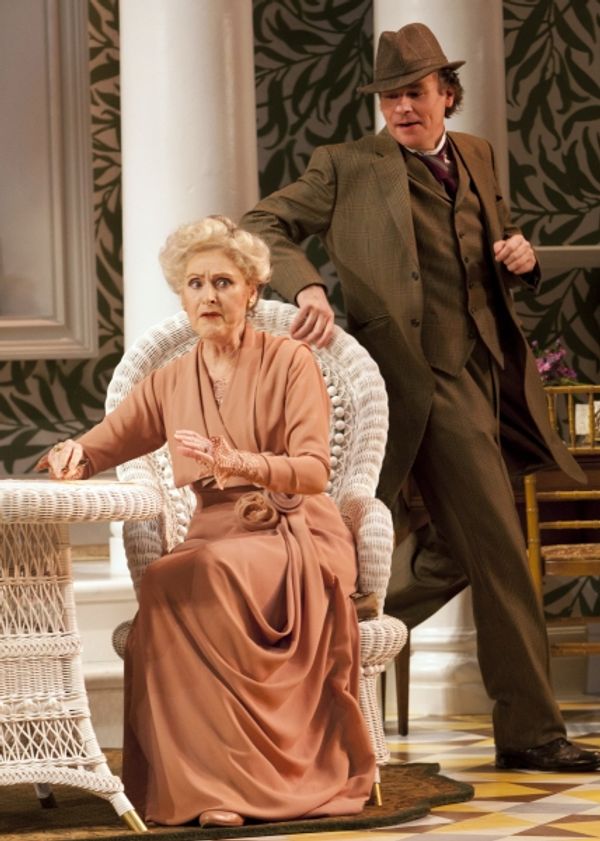 Kandis Chappell as Mrs. Higgins and Robert Sean Leonard as Henry Higgins Photo