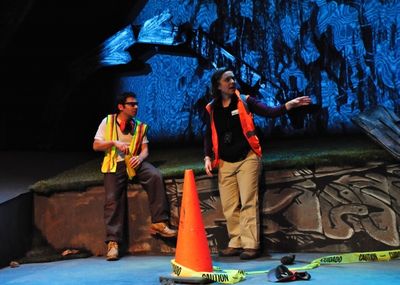 Cory Einbinder as Gus and Kalle Macrides as Lia Photo