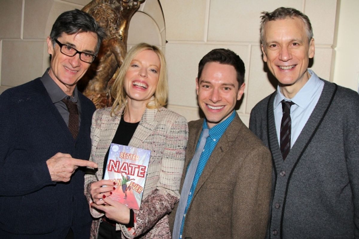 Roger Rees, Sherie Rene Scott, Tim Federle, and Rick Elice at 