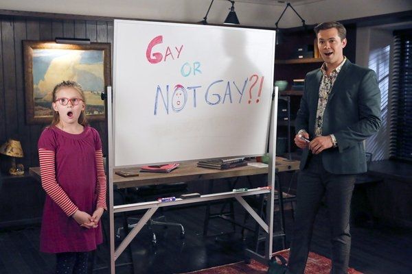 Bebe Wood, Andrew Rannells Photo