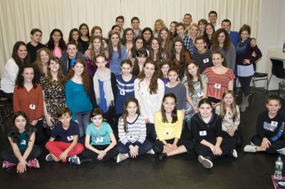 Jeremy Jordan and Students Photo