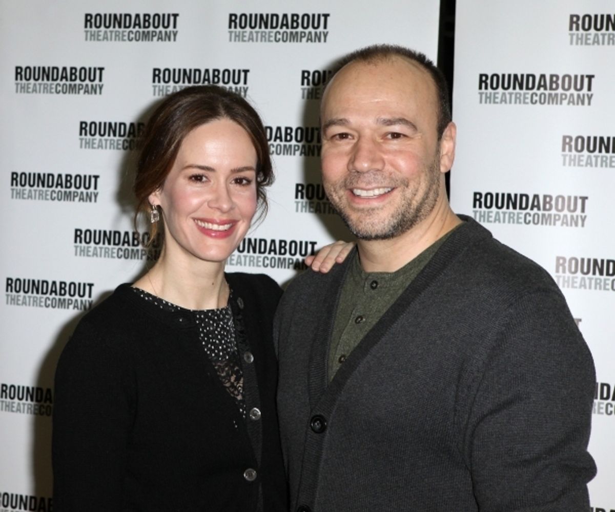 Sarah Paulson & Danny Burstein. Photo Credit: Walter McBride at 