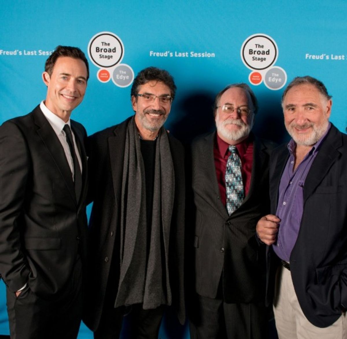 Tom Cavanagh, Chuck Lorre, Mark St. Germain, Judd Hirsch at 