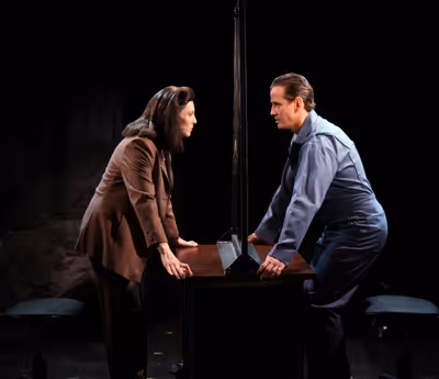 Pamela Bob (Clarice) & Sean McDermott (Hannibal Lecter) Photo