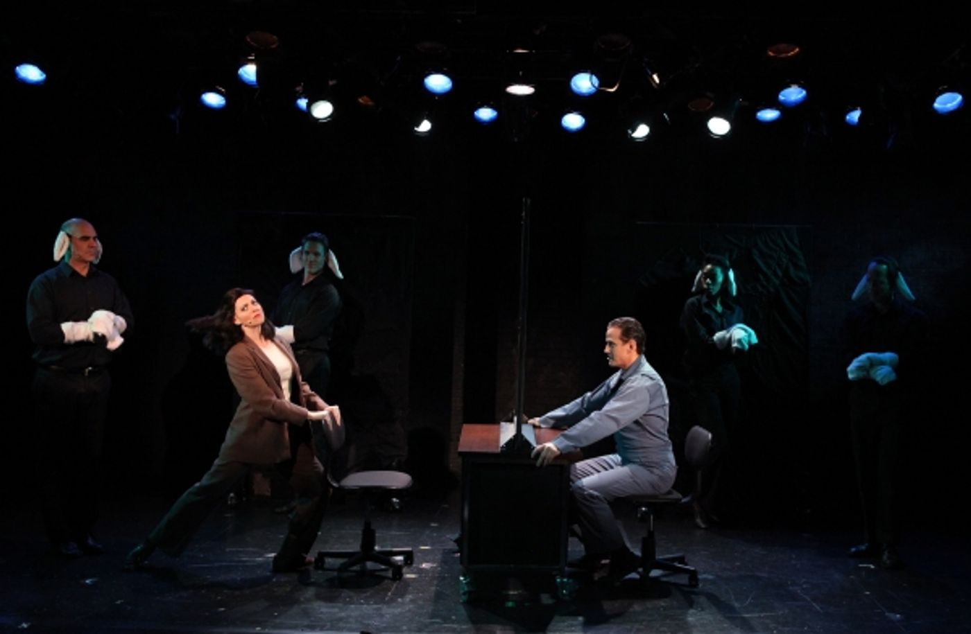 Photo Coverage: Pamela Bob and Sean McDermott in Rehearsal for SILENCE! THE MUSICAL  Image