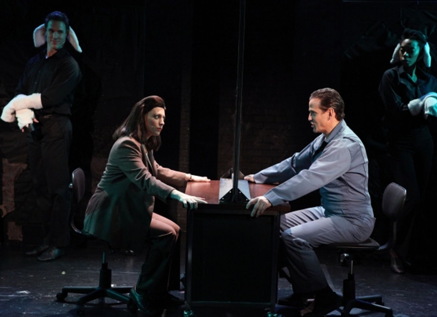 Photo Coverage: Pamela Bob and Sean McDermott in Rehearsal for SILENCE! THE MUSICAL  Image