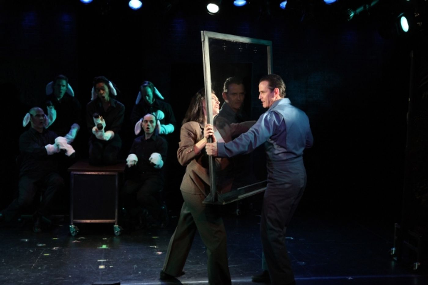 Photo Coverage: Pamela Bob and Sean McDermott in Rehearsal for SILENCE! THE MUSICAL  Image