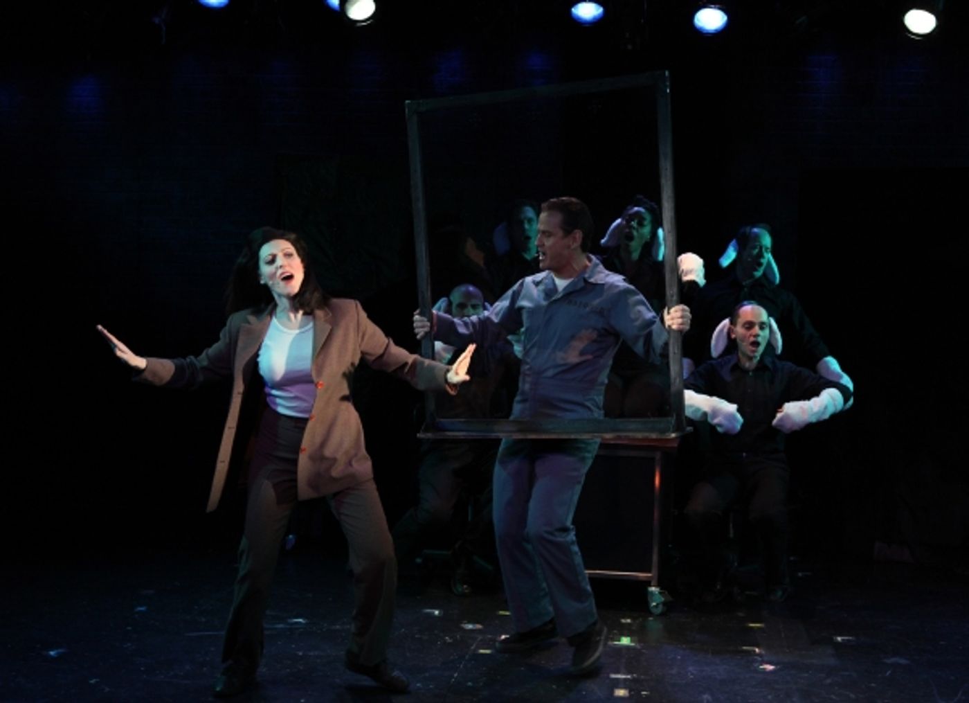 Photo Coverage: Pamela Bob and Sean McDermott in Rehearsal for SILENCE! THE MUSICAL  Image