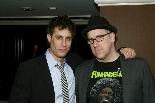 Producer Justin Reinsilber (left) and playwright Michael Puzzo (right) Photo