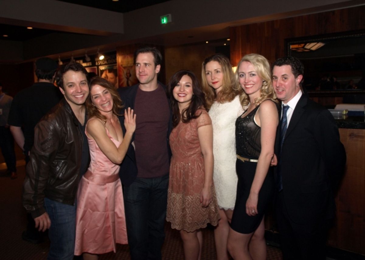 The Cast of BOEING BOEING With Director Jeff Maynard
 at 