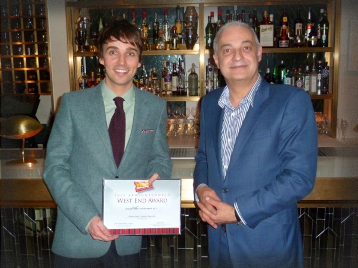 Photo Coverage: LADIES IN LAVENDER Cast And Creative Receive Their BWW:UK Awards!  Image